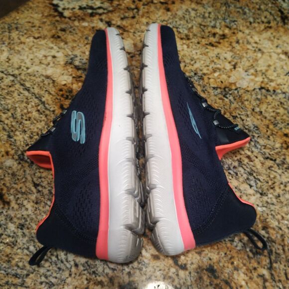 Skechers Summits Perfect Views 149523 Navy BluRunning Shoes Sneakers Women's 7 - Picture 7 of 12